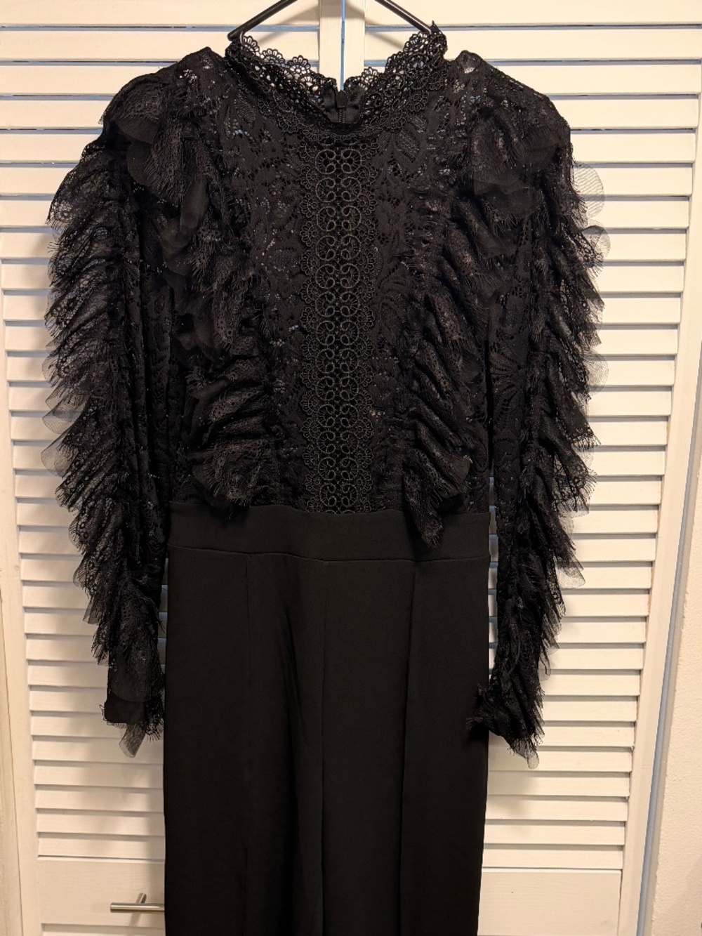 NWT Black Lace Jumpsuit - Size Medium - Picture 2 of 5